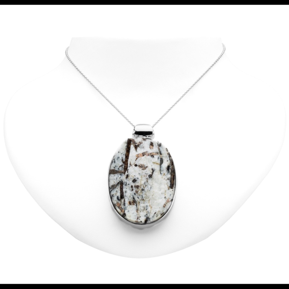 Sterling Silver Astrophyllite Pendant - Picture 7 of 7